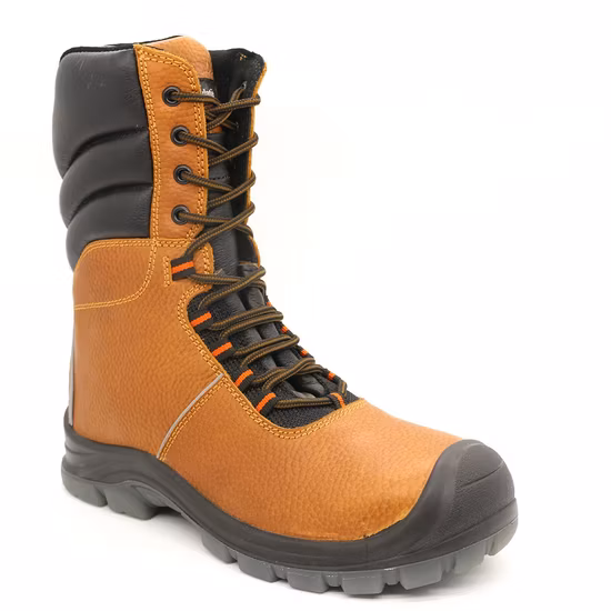 Scarpe da lavoro antinfortunistiche in pelle con punta in acciaio CE Sport Suola in PU Scarpe da ginnastica antinfortunistiche